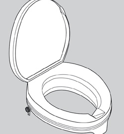 Toilettensitzerhöhung Toilettenrollstuh